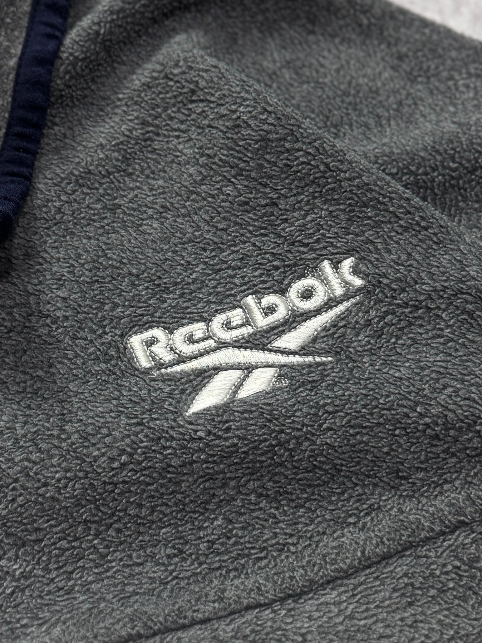 Vintage 2000s Reebok Fleece Quarter Button Sweater (XL)