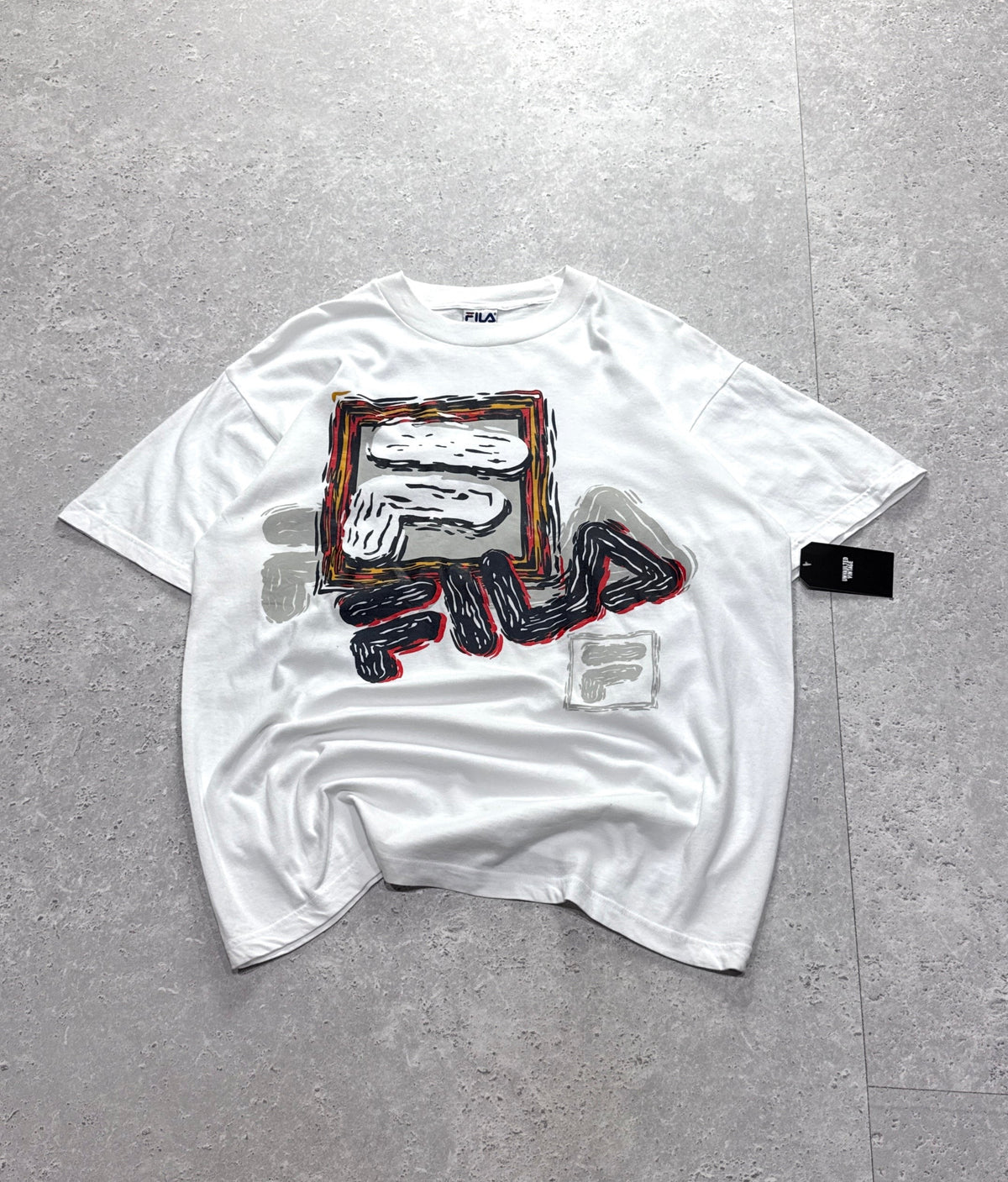Vintage 90s Fila Logo Tee (XL)