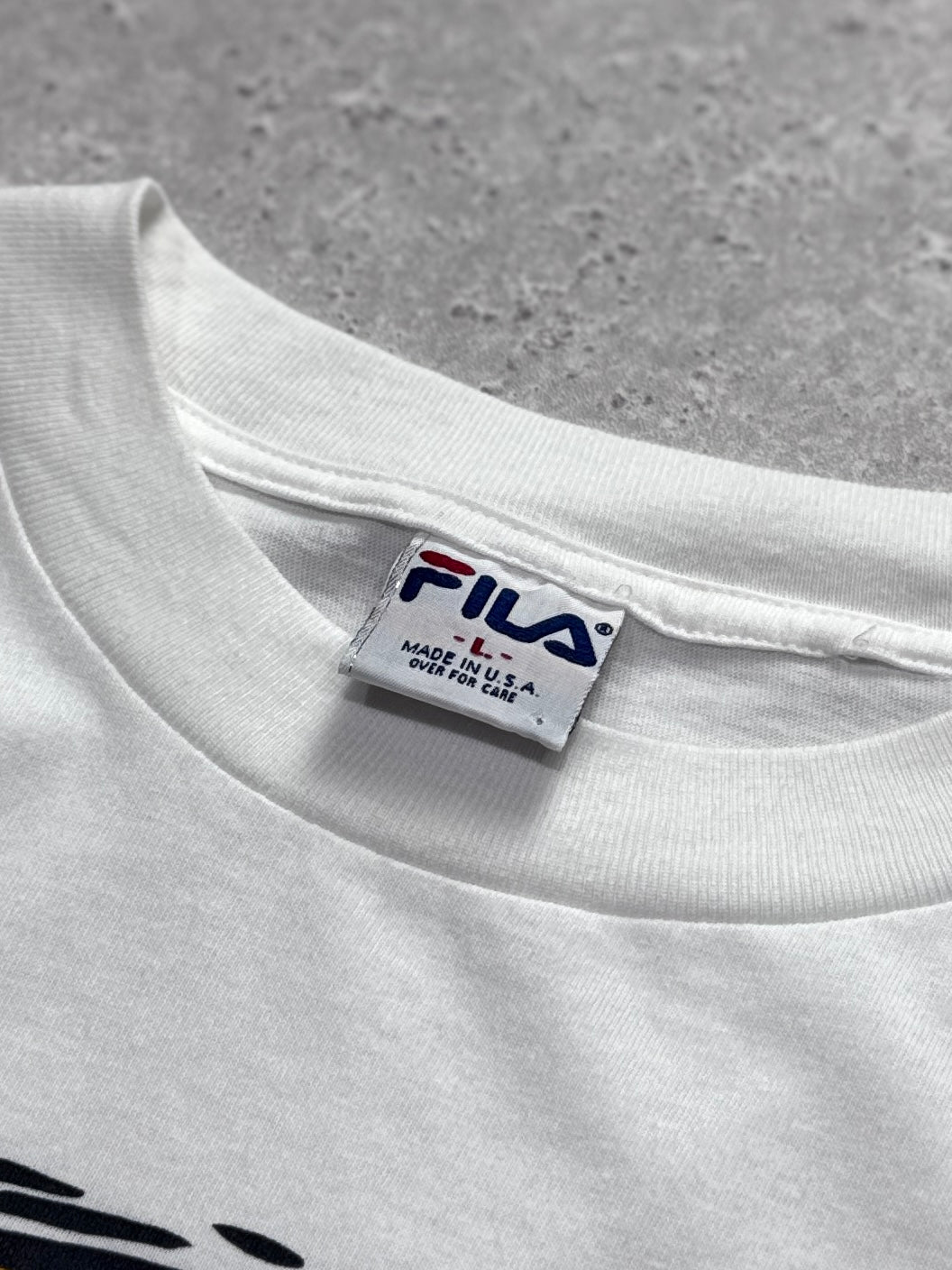Vintage 90s Fila Logo Tee (XL)