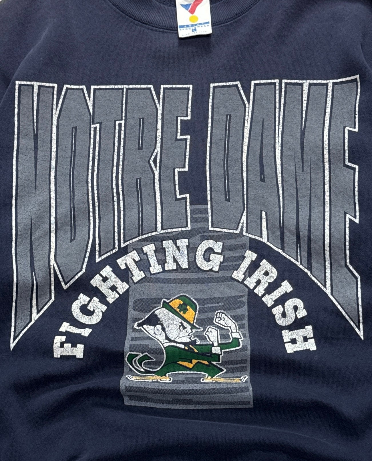 Vintage 90s Notre Dame College Sweater (L)