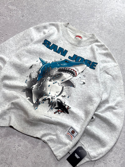 Vintage 90s Nutmeg X San Jose Sharks NHL Breakthrough Sweater (M)