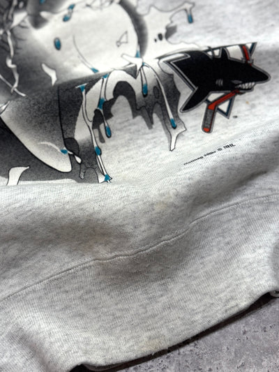 Vintage 90s Nutmeg X San Jose Sharks NHL Breakthrough Sweater (M)