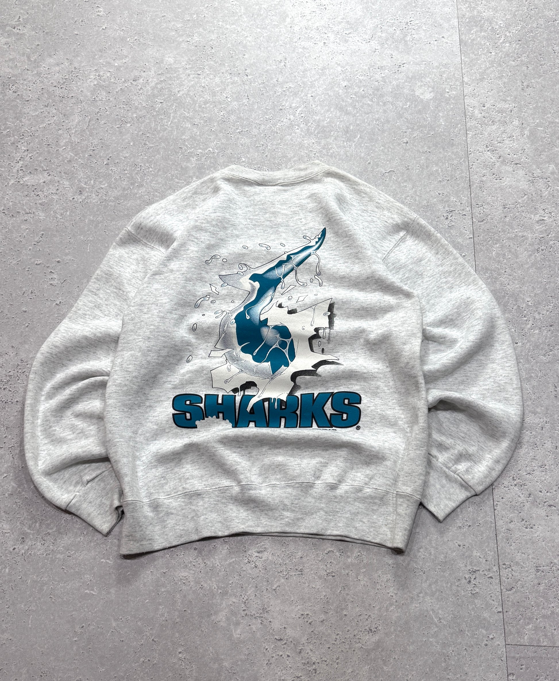 Vintage 90s Nutmeg X San Jose Sharks NHL Breakthrough Sweater (M)