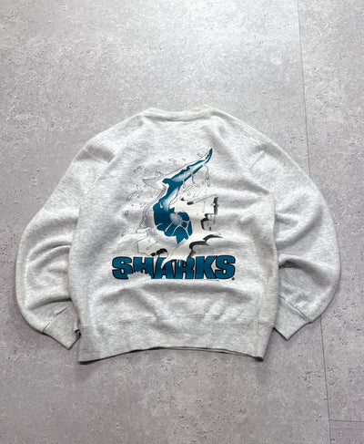 Vintage 90s Nutmeg X San Jose Sharks NHL Breakthrough Sweater (M)