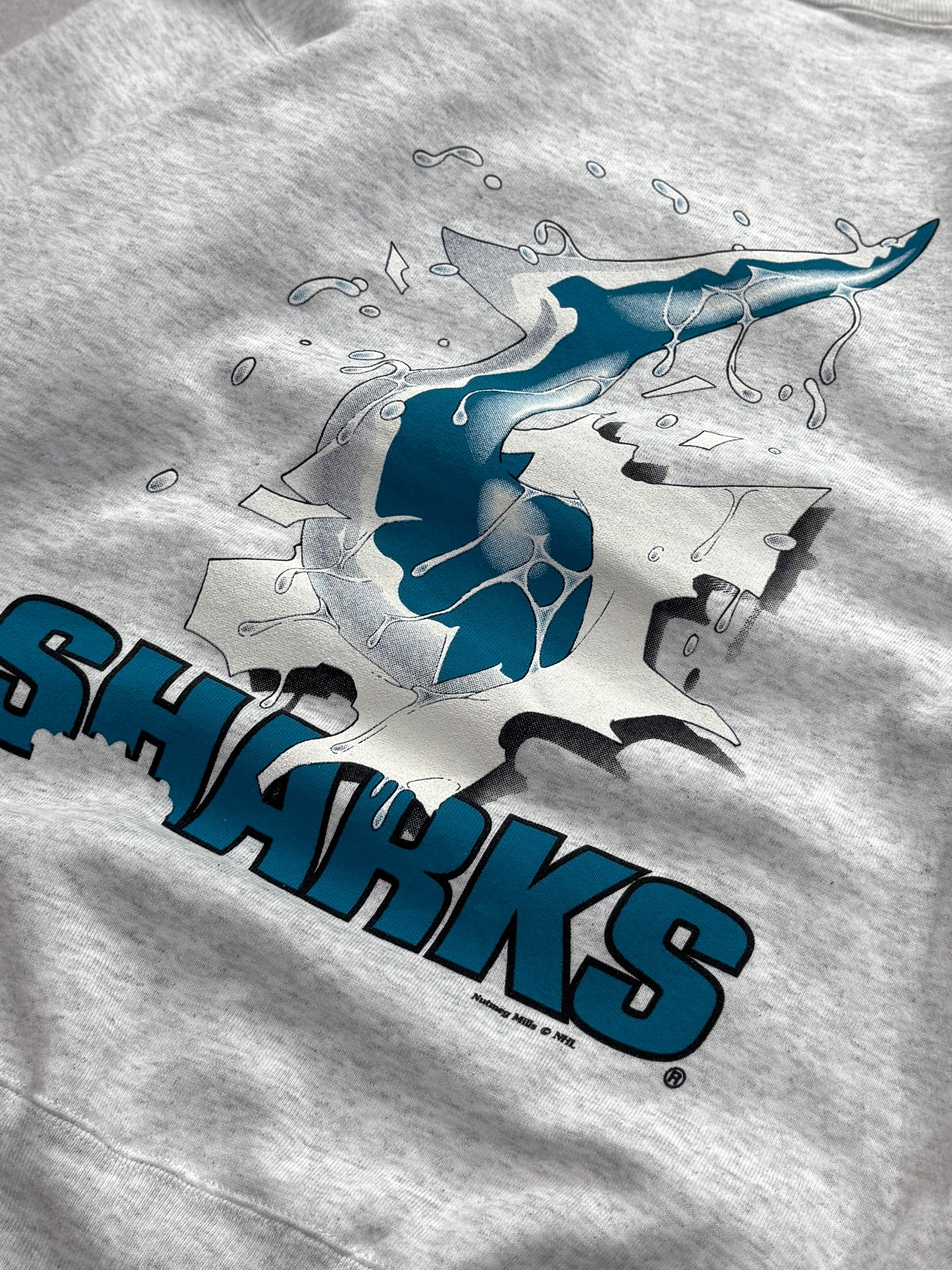 Vintage 90s Nutmeg X San Jose Sharks NHL Breakthrough Sweater (M)