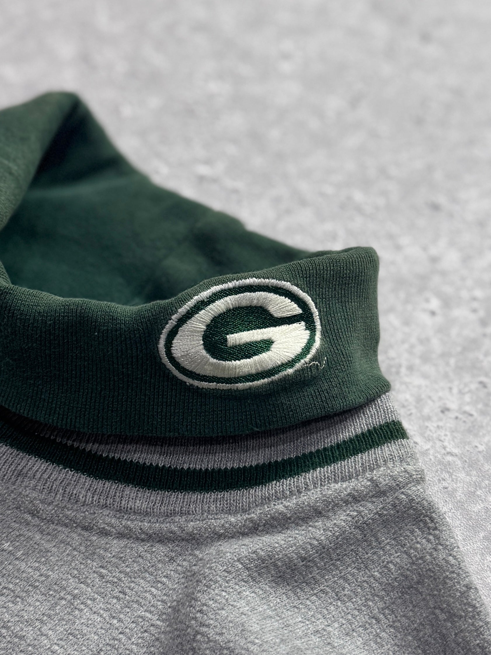 Vintage 90s Greenbay Packers NFL Mockneck Sweater (XXL)