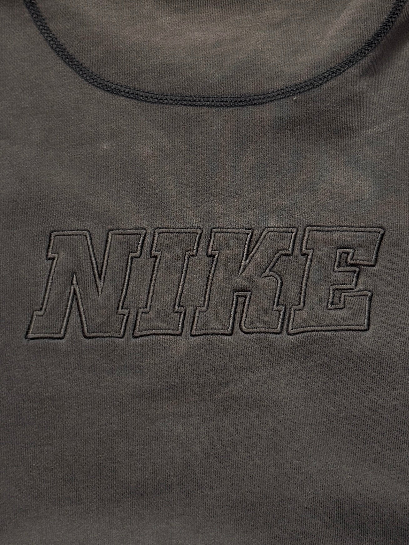 Vintage 90s Nike Spellout Embroidered Sweater (L)