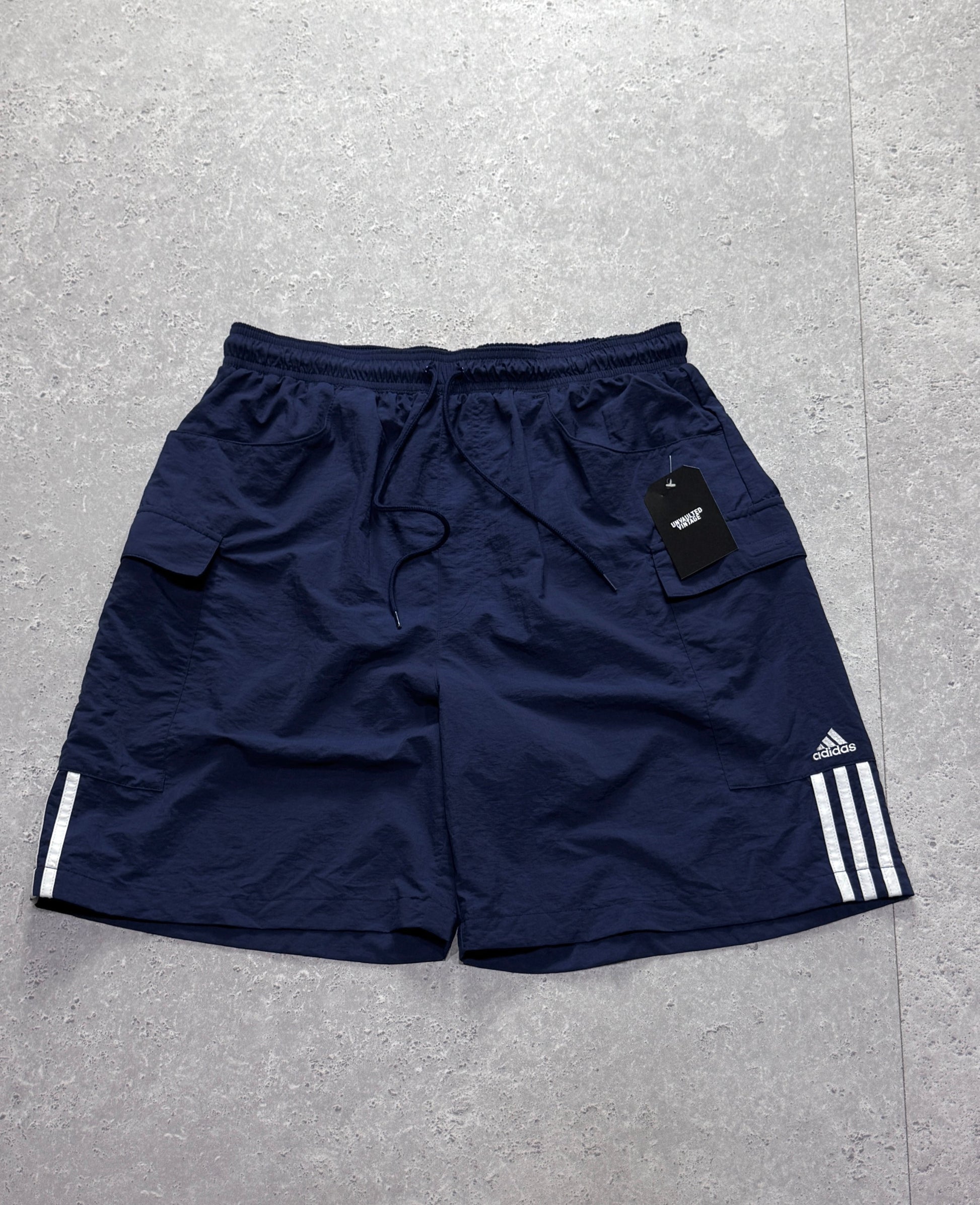 Vintage 2000s Adidas Cargo Track Shorts (L)