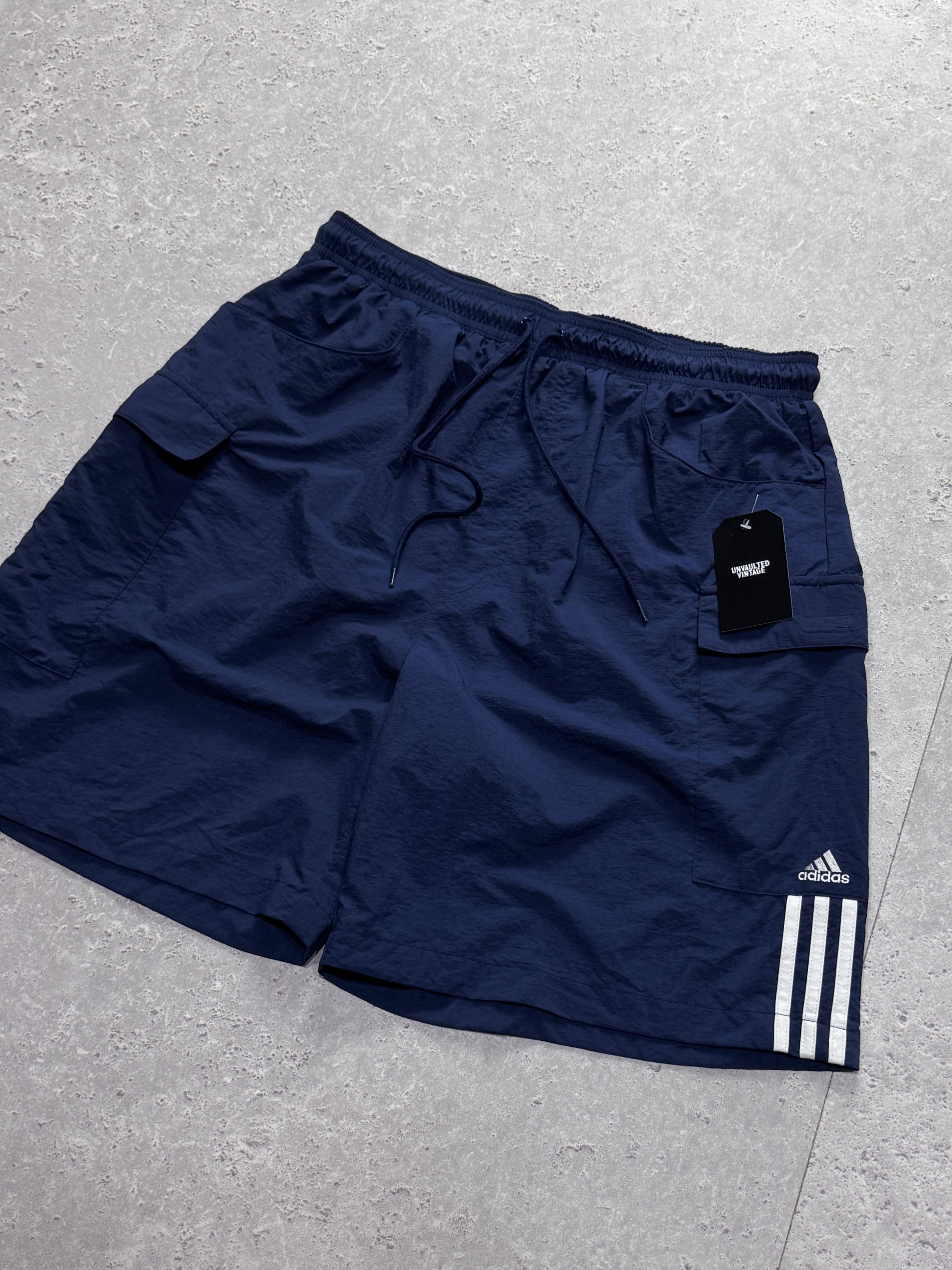 Vintage 2000s Adidas Cargo Track Shorts (L)
