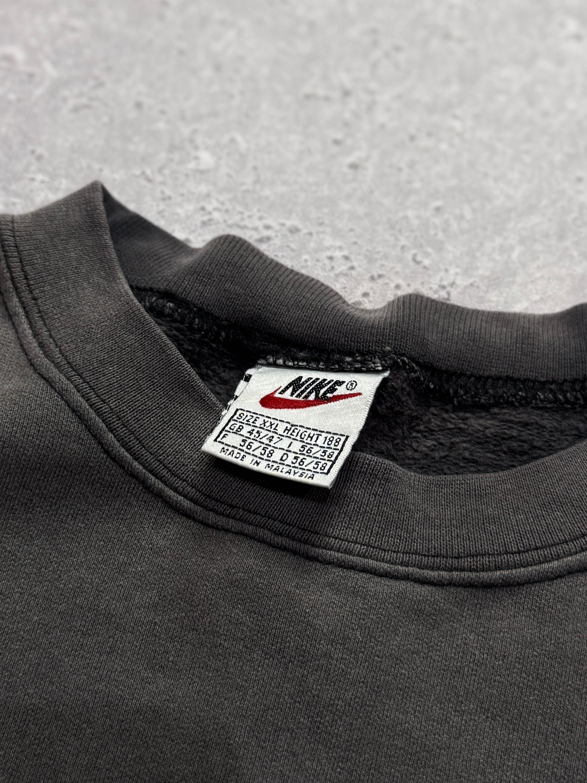 Vintage 90s Nike Embroidered Spellout Sweater (XL)