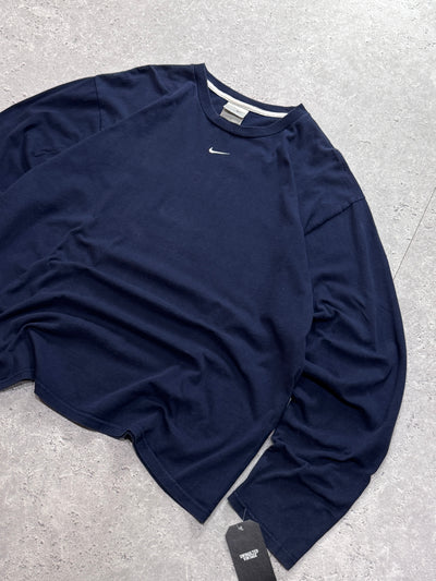 Vintage 2000s Nike Centre Swoosh Long Sleeve Tee (L)