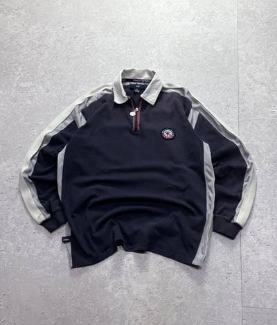 Vintage 90s Polo Sport Ralph Lauren Trainer Quarter Zip Sweater (L)