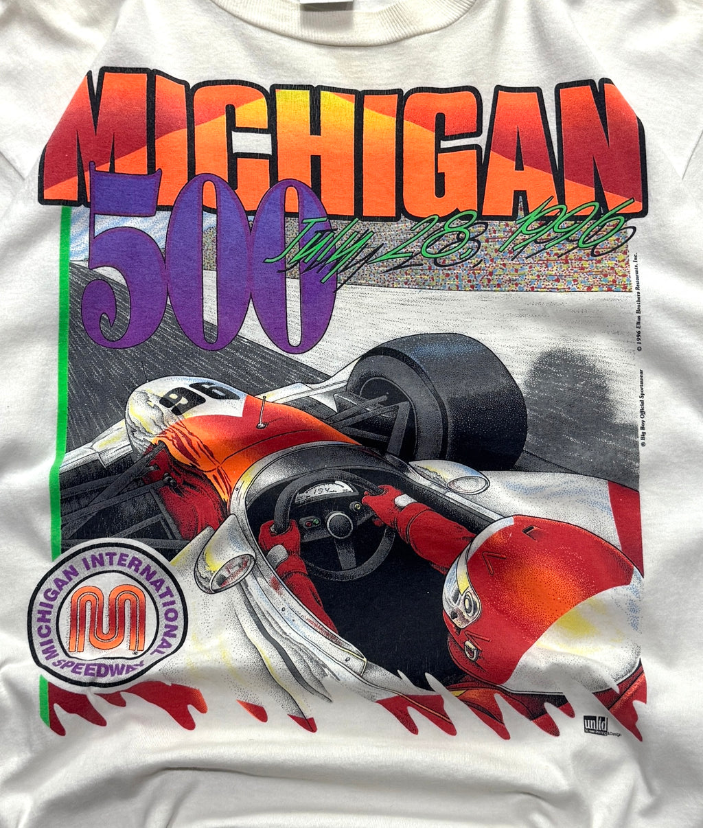 Vintage 1996 Michigan 500 Racing Graphic Tee (XL)