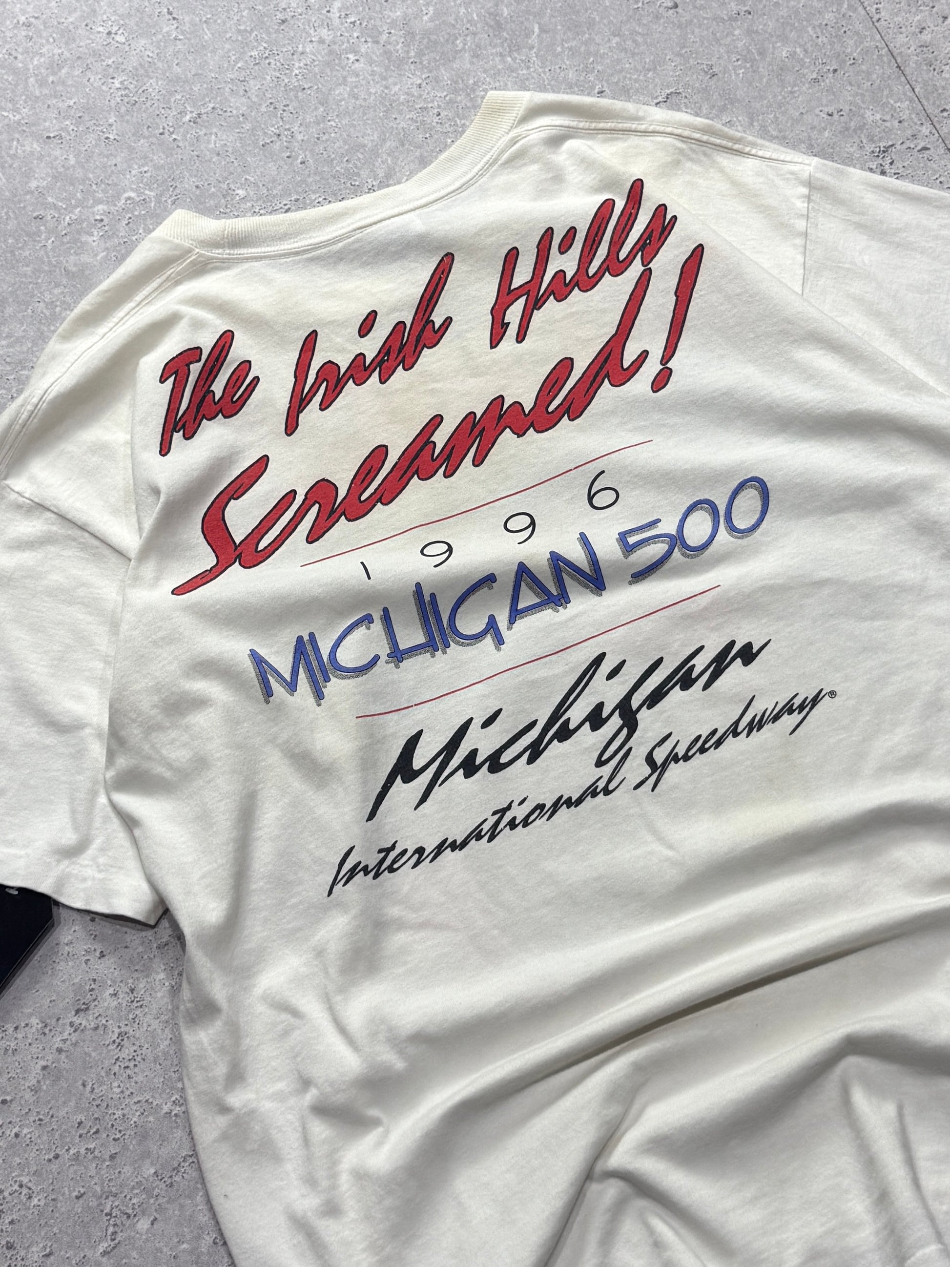 Vintage 1996 Michigan 500 Racing Graphic Tee (XL)