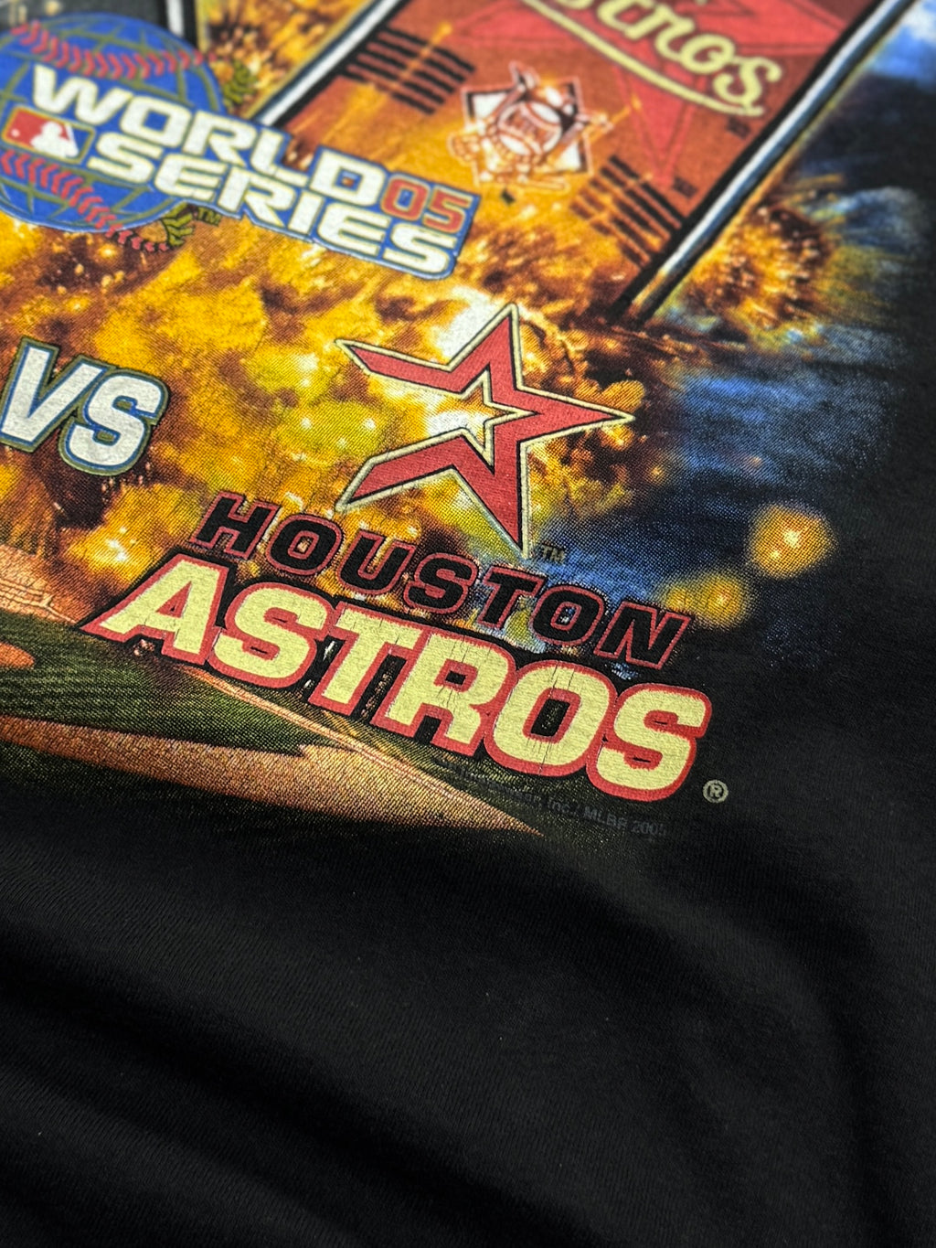 Vintage 2005 MLB World Series Chicago White Sox vs Houston Astros Tee (XL)
