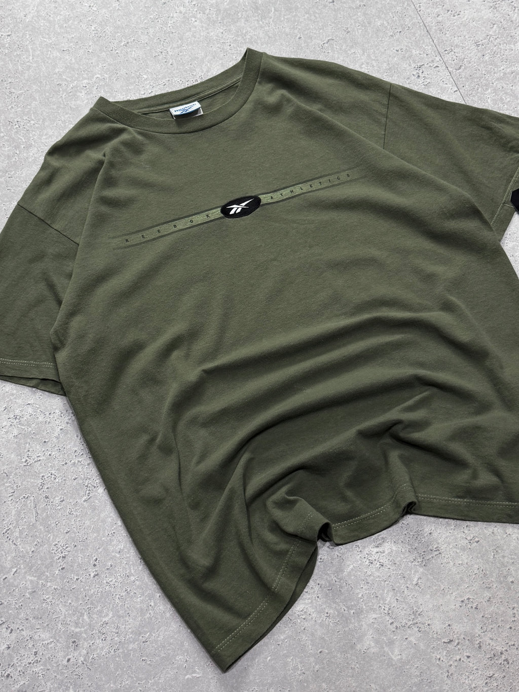 Vintage 2000s Reebok Athletics Spellout Tee (XL)