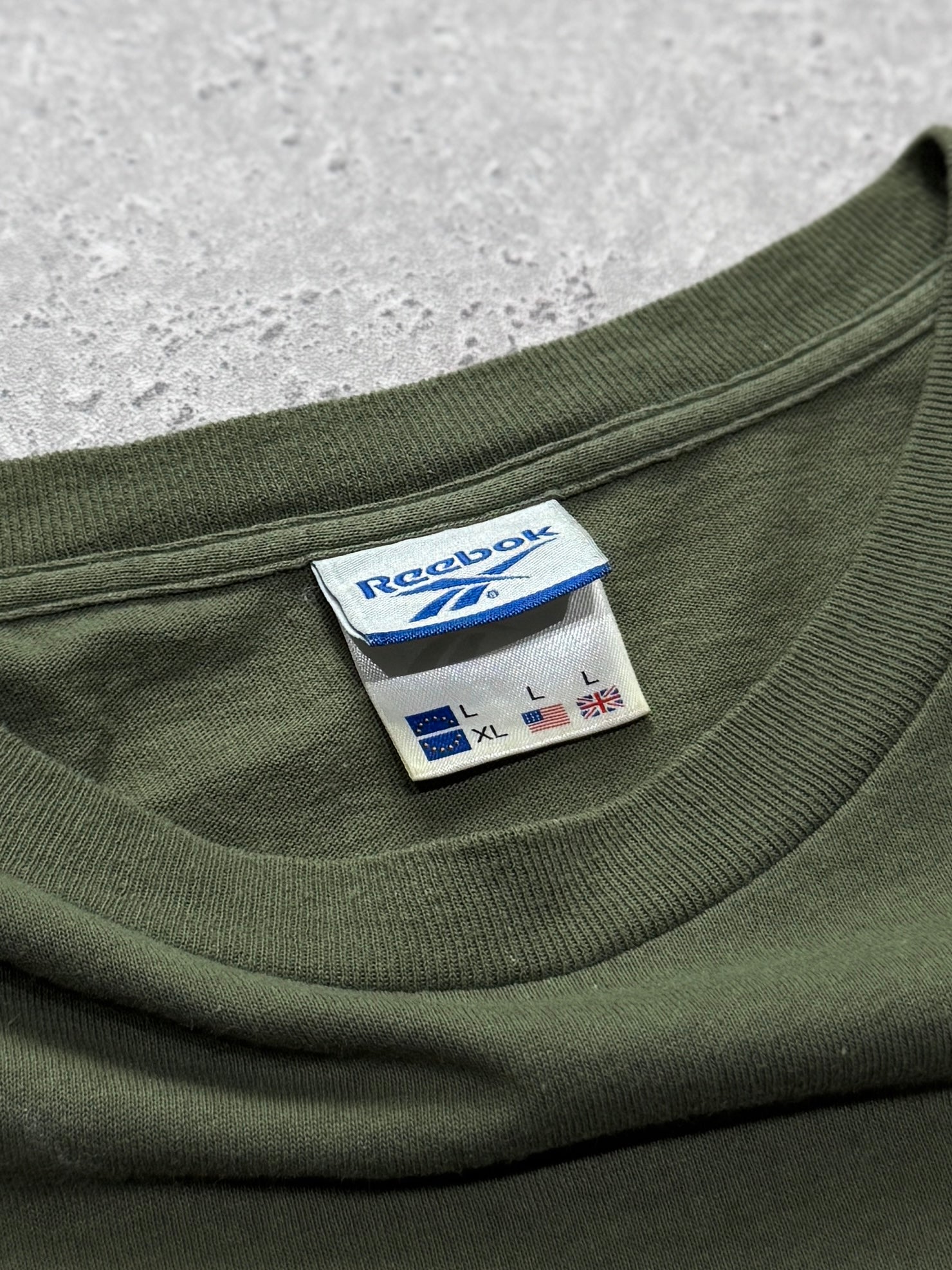 Vintage 2000s Reebok Athletics Spellout Tee (XL)
