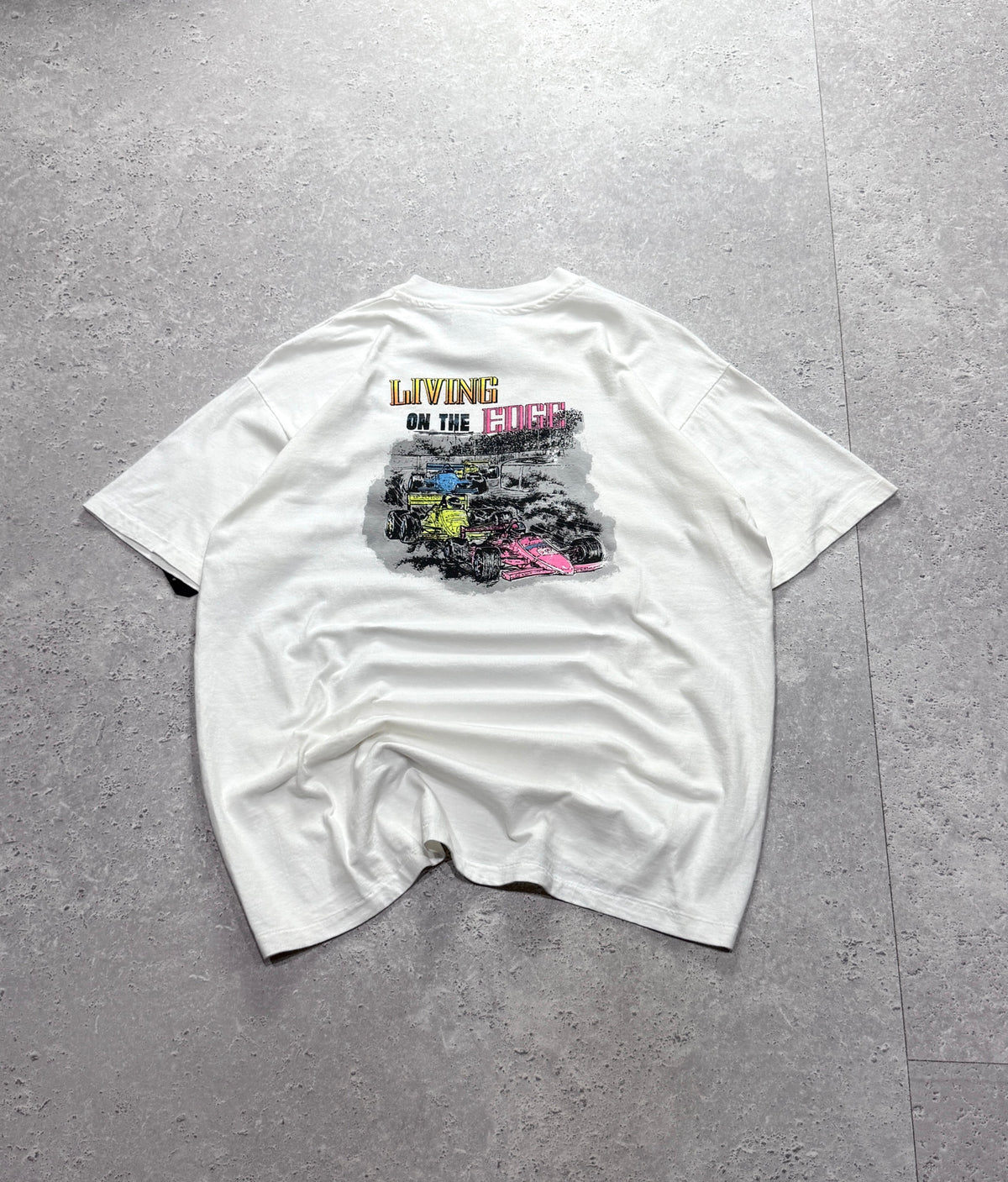 Vintage 90s Formula One Racing Graphic Tee (L)