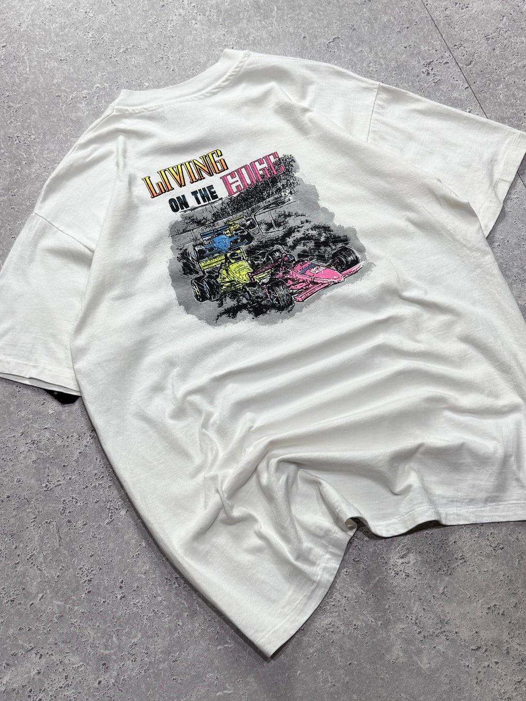 Vintage 90s Formula One Racing Graphic Tee (L)
