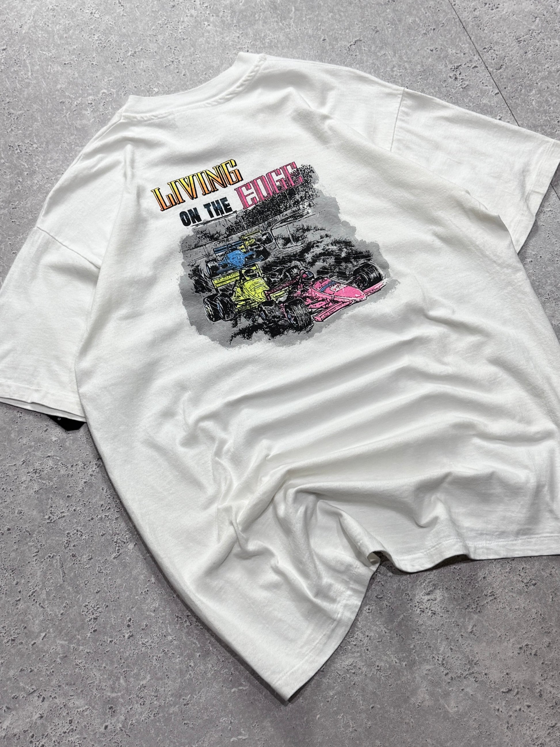 Vintage 90s Formula One Racing Graphic Tee (L)