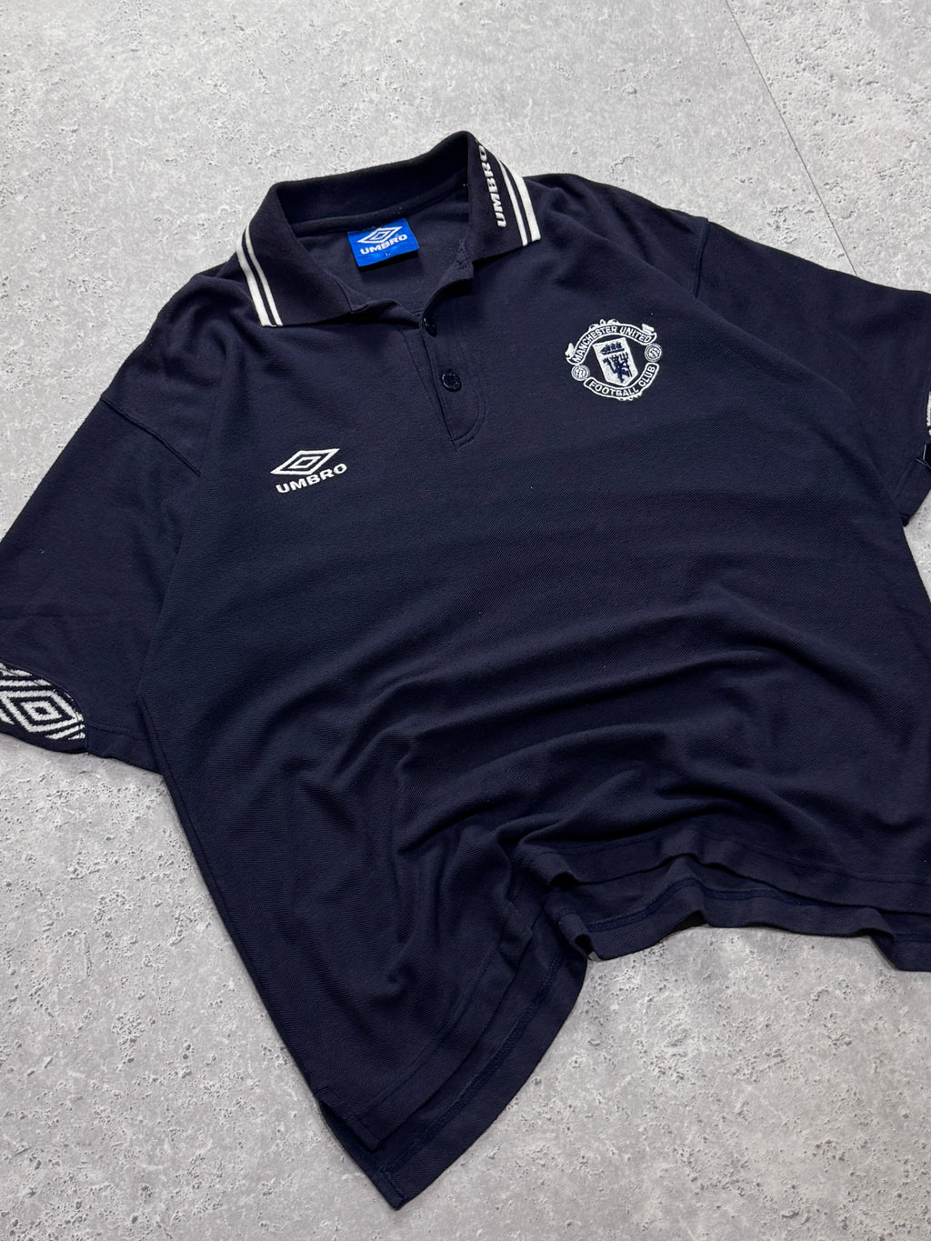 Vintage 90s Umbro X Manchester United Polo Shirt (L)