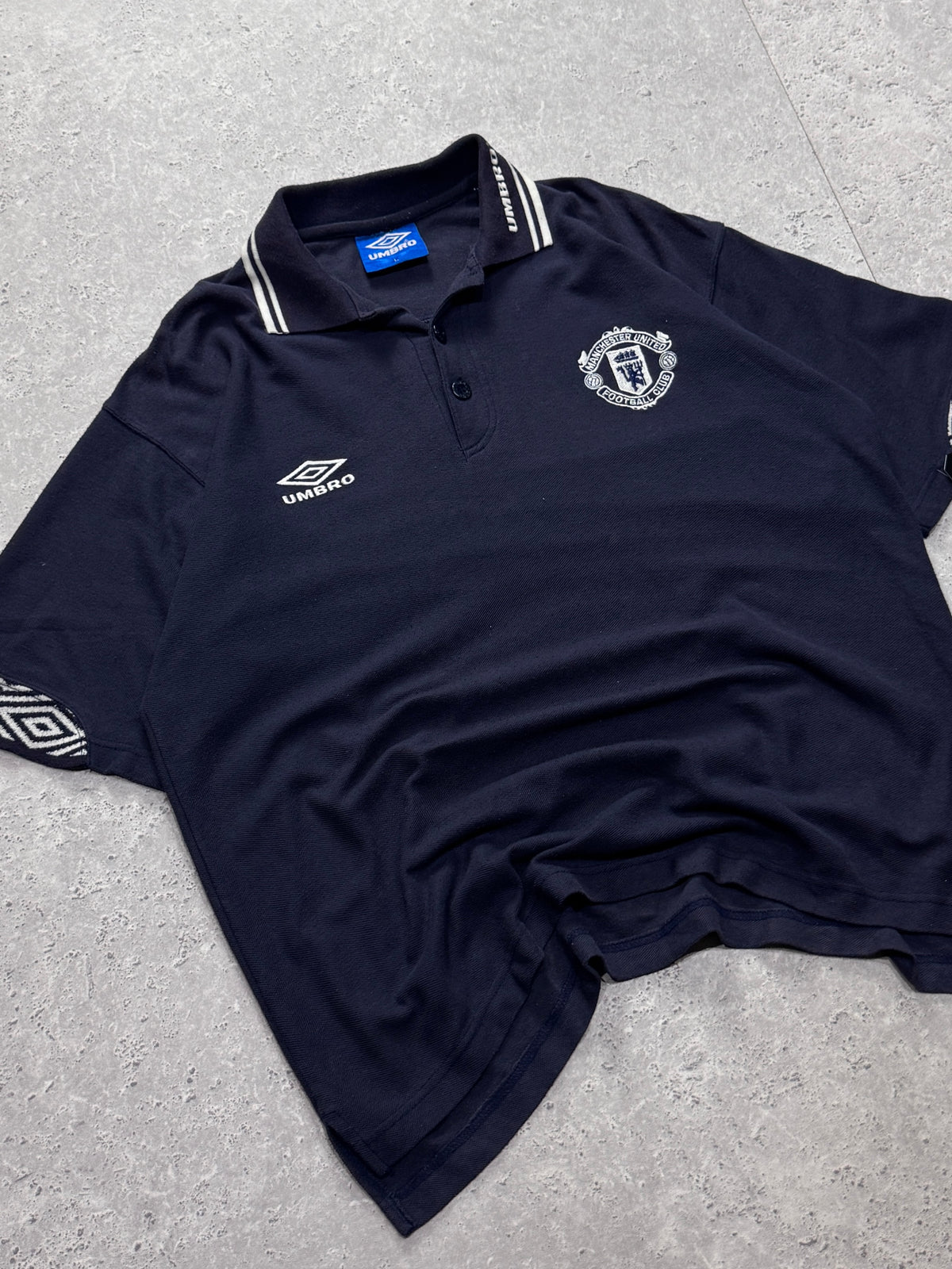 Vintage 90s Umbro X Manchester United Polo Shirt (L)
