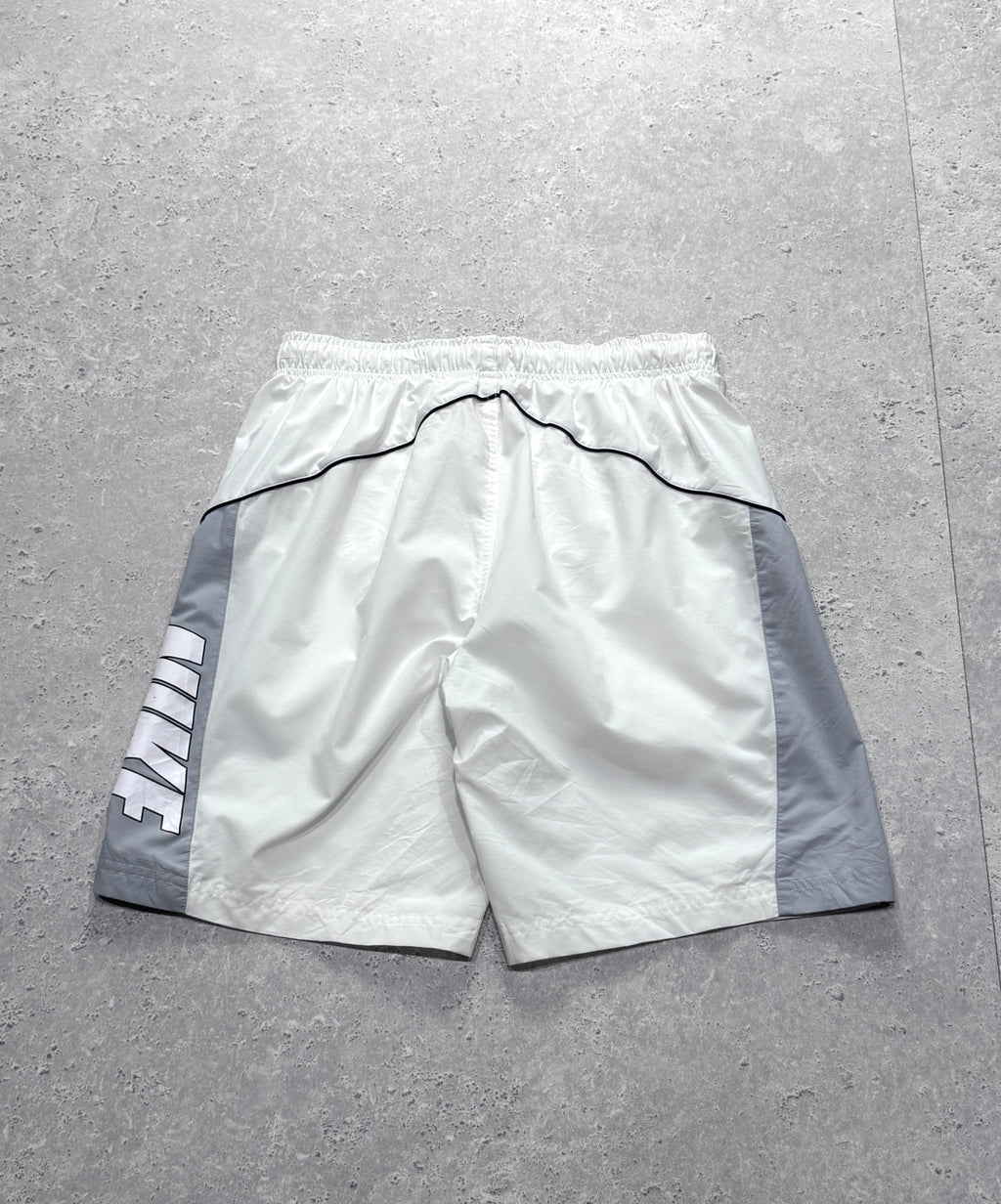 Vintage 2000s Nike Spellout Track Shorts (S)