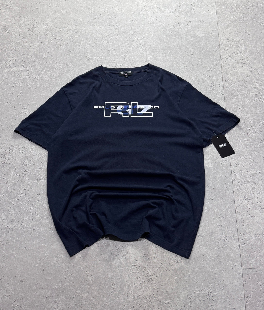 Vintage Polo Jeans Ralph Lauren Spellout Tee (L)