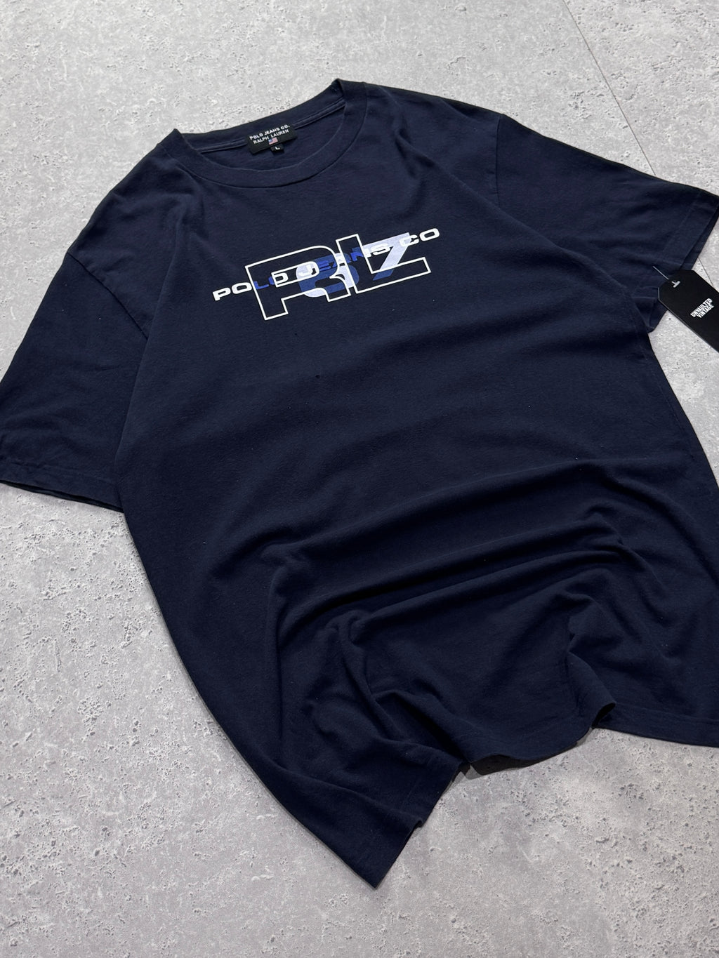 Vintage Polo Jeans Ralph Lauren Spellout Tee (L)