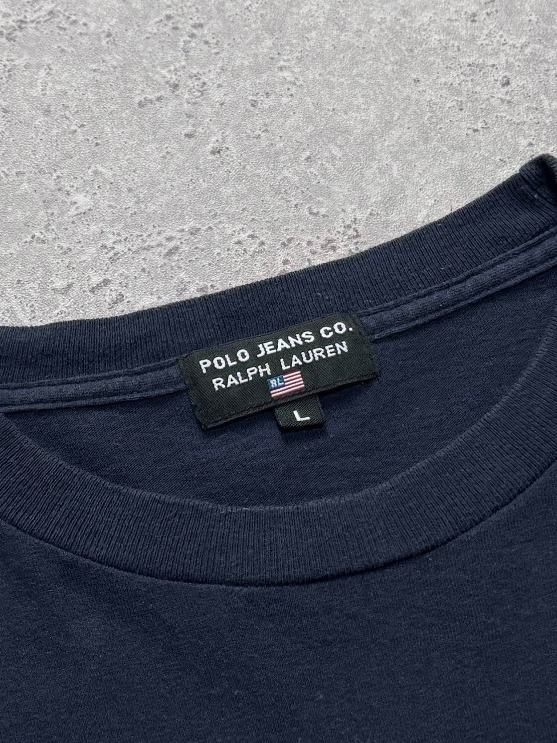 Vintage Polo Jeans Ralph Lauren Spellout Tee (L)