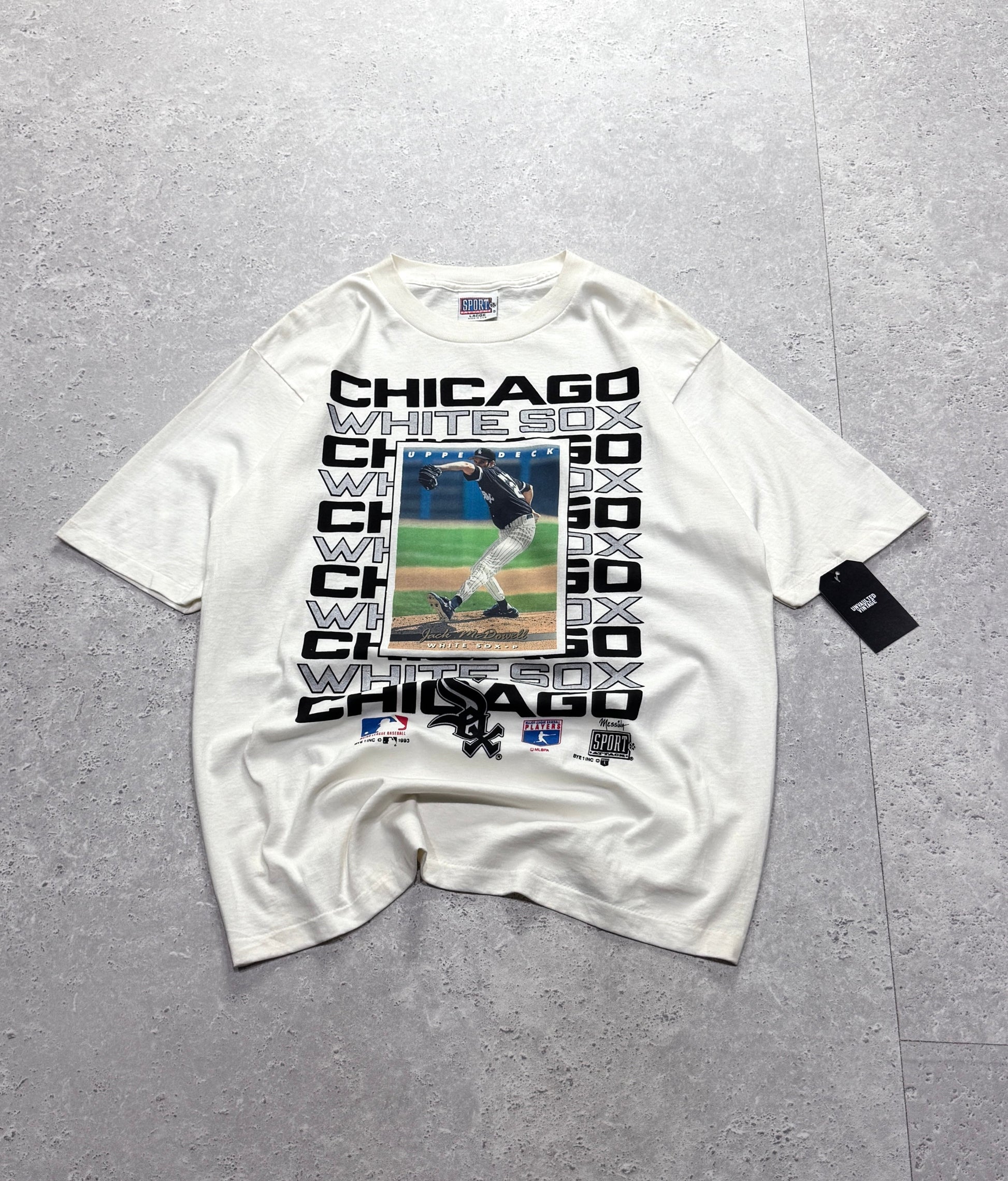 Vintage 1993 Deadstock Chicago White Sox “Jack Mcdowell” MLB Player Tee (XL)