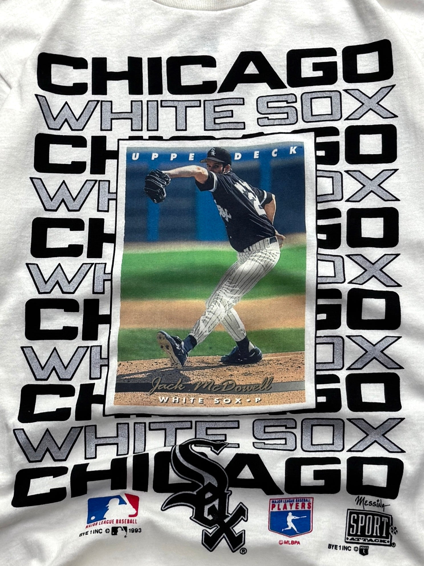 Vintage 1993 Deadstock Chicago White Sox “Jack Mcdowell” MLB Player Tee (XL)