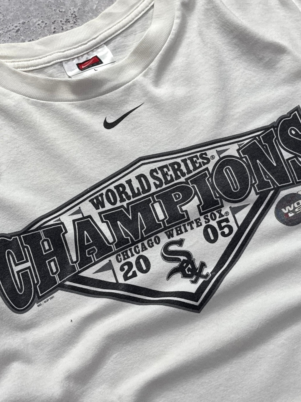 Vintage 2005 Nike X Chicago White Sox MLB Long Sleeve Tee (L)