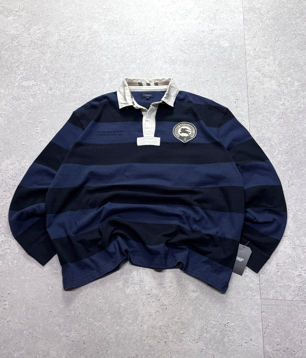 Vintage 2000s Burberry Rugby Sweater (XL)