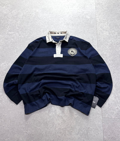 Vintage 2000s Burberry Rugby Sweater (XL)