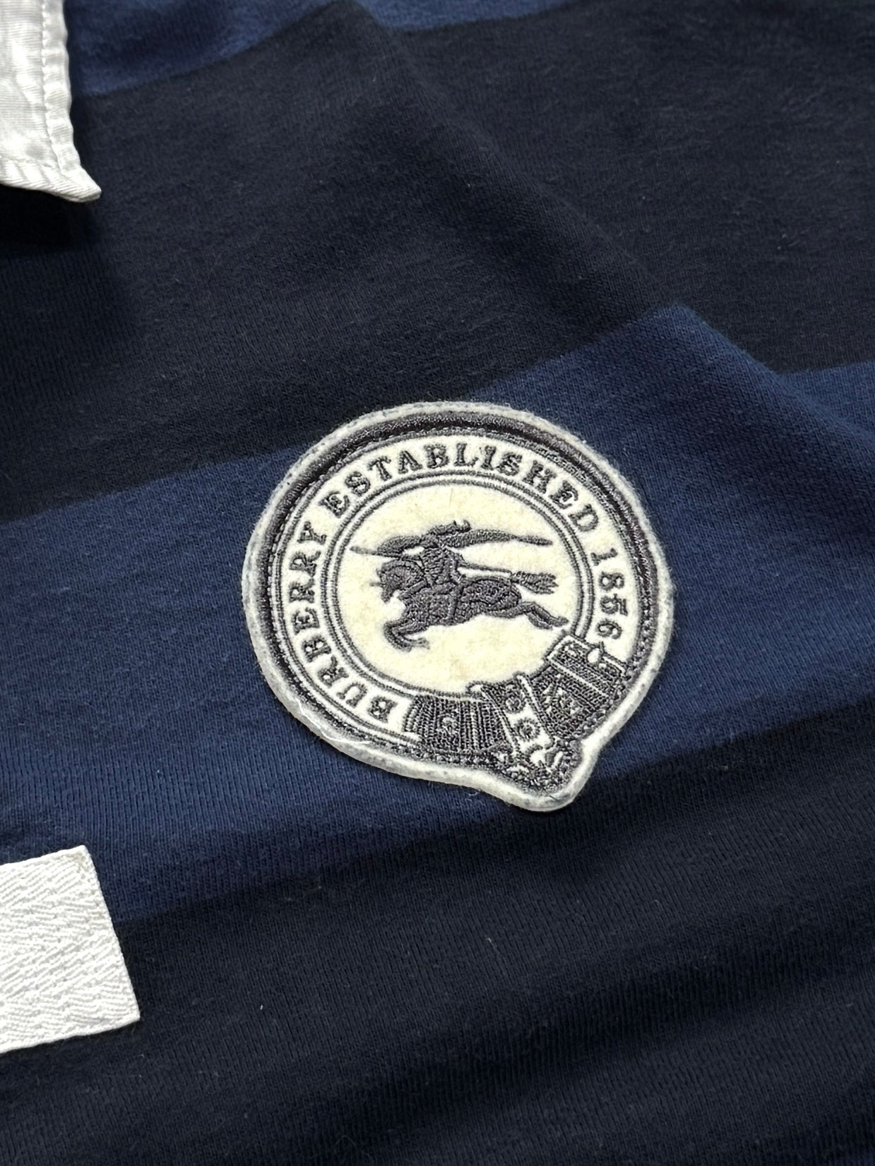 Vintage 2000s Burberry Rugby Sweater (XL)