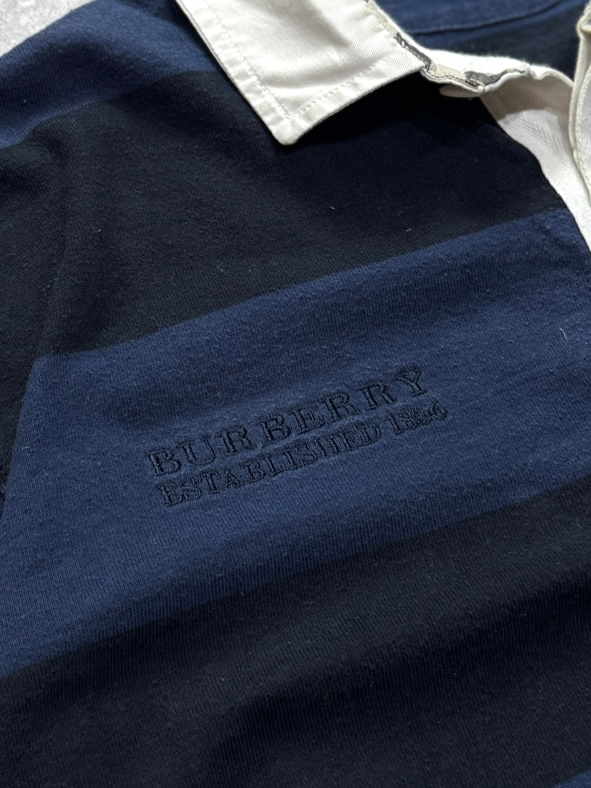 Vintage 2000s Burberry Rugby Sweater (XL)
