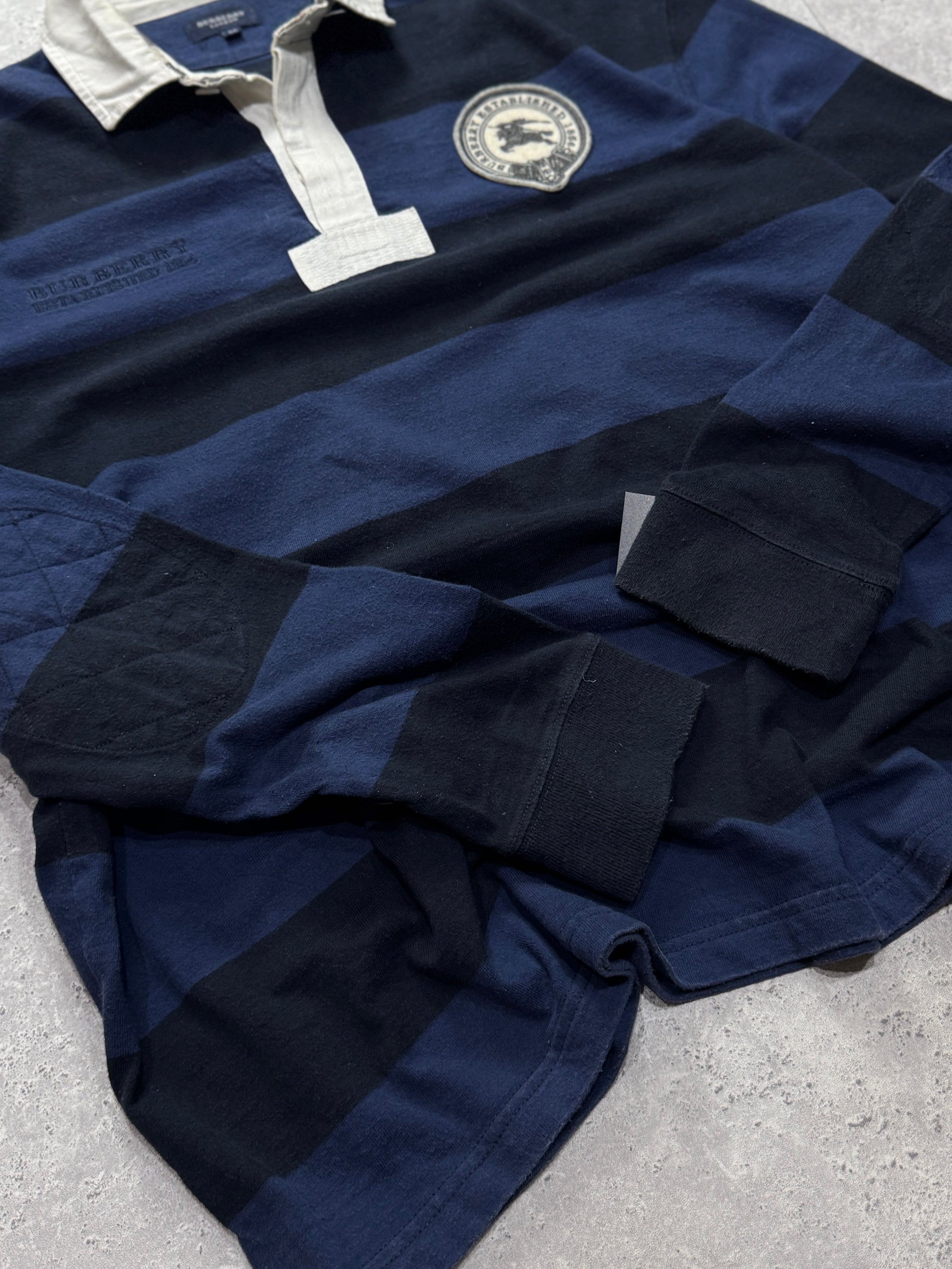Vintage 2000s Burberry Rugby Sweater (XL)