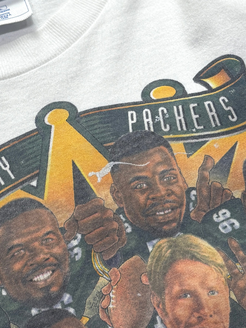 Vintage 1997 Greenbay Packers NFL Caricature Tee (XL)
