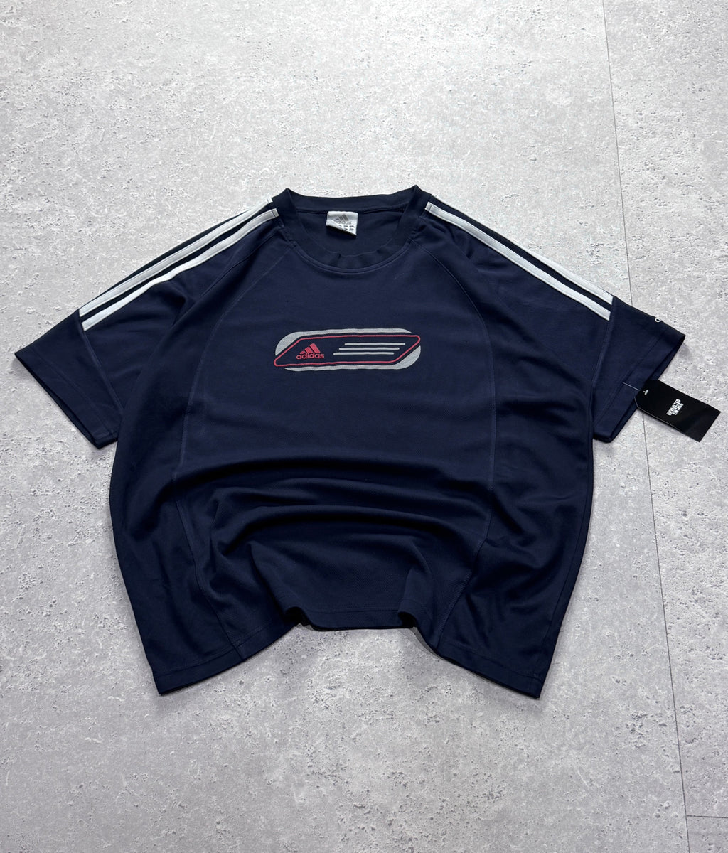 Vintage Y2K Adidas Spellout Training Tee (XL)