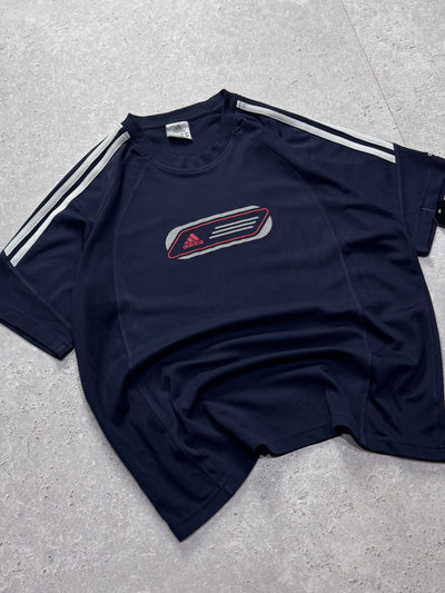 Vintage Y2K Adidas Spellout Training Tee (XL)