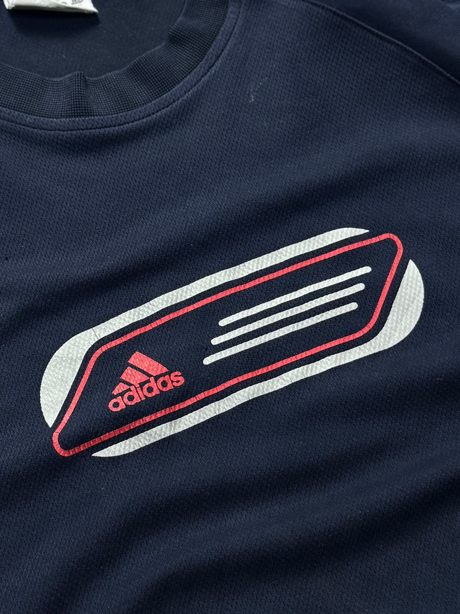 Vintage Y2K Adidas Spellout Training Tee (XL)