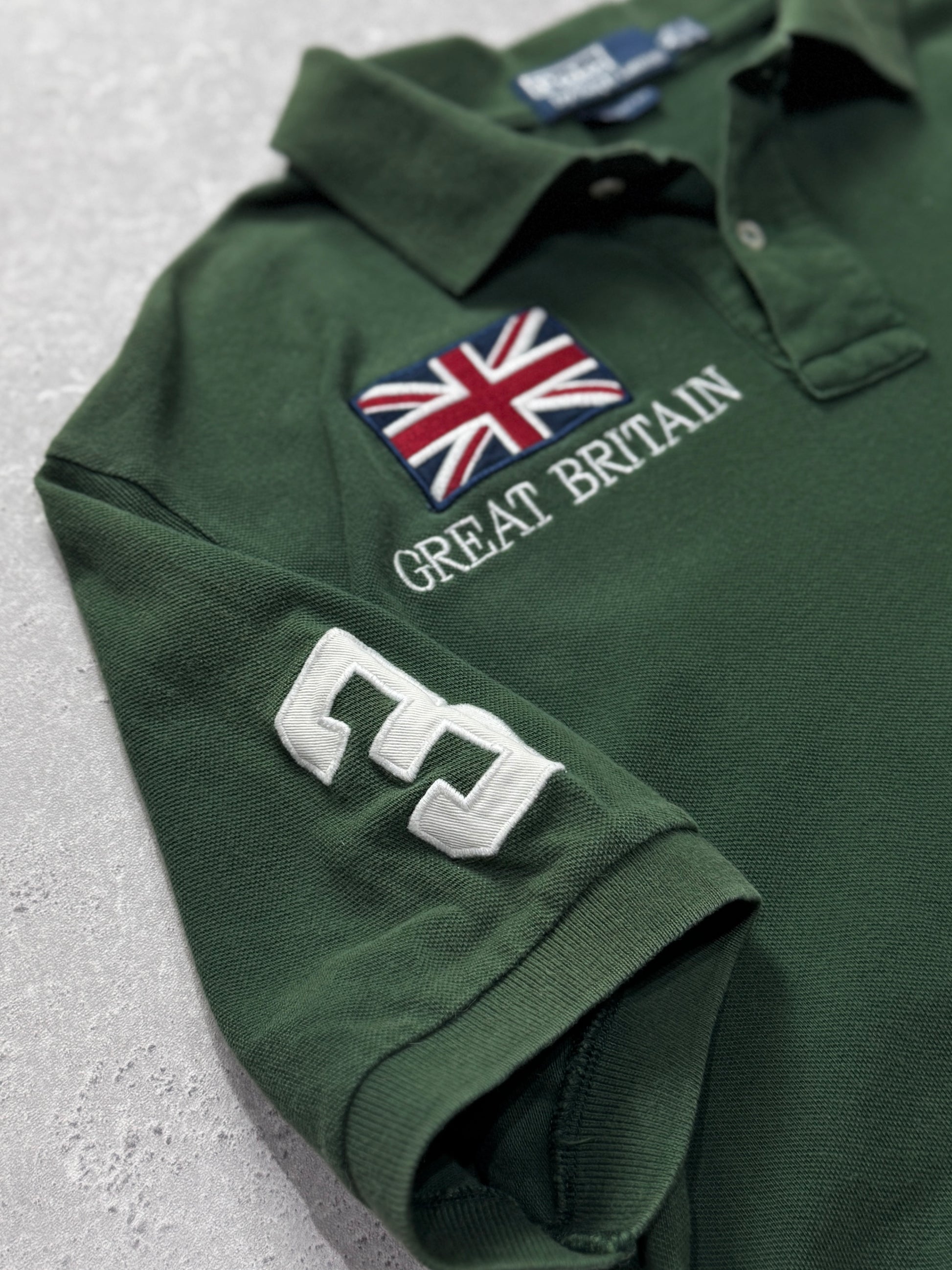 Vintage 2000s Polo Ralph Lauren Great Britain Polo Shirt (XL)