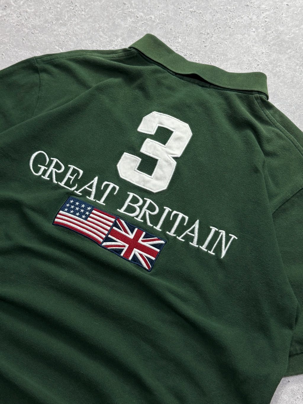 Vintage 2000s Polo Ralph Lauren Great Britain Polo Shirt (XL)