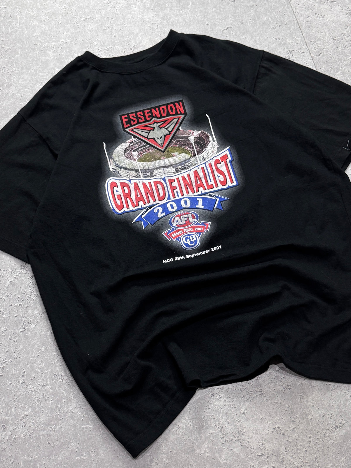 Vintage 2001 Essendon Bombers AFL Grand Final Tee (XL)