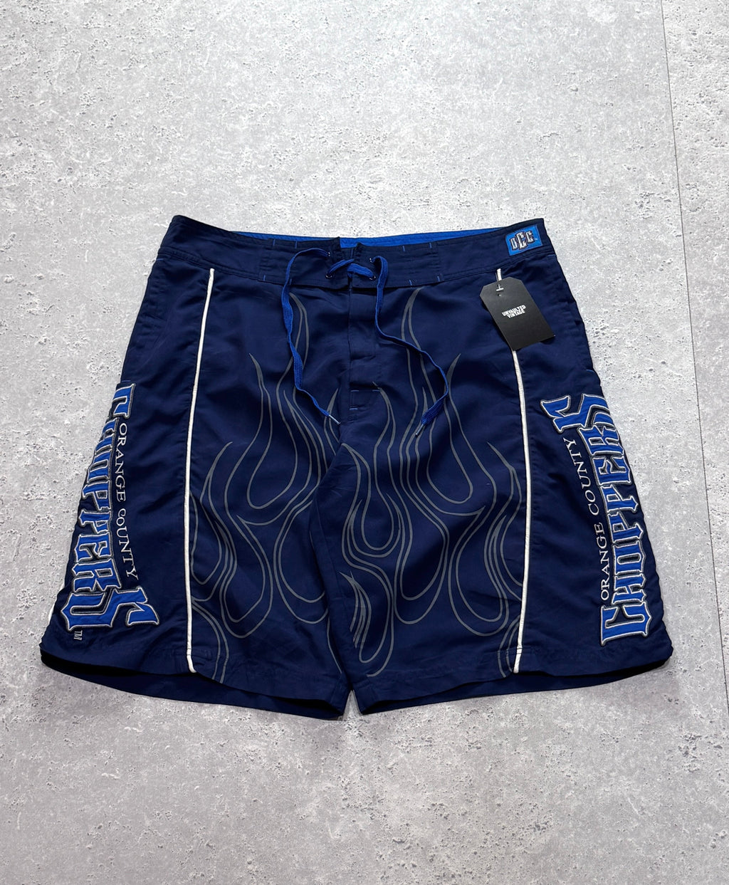 Vintage Y2K Orange County Choppers Flame Boardshorts (34")