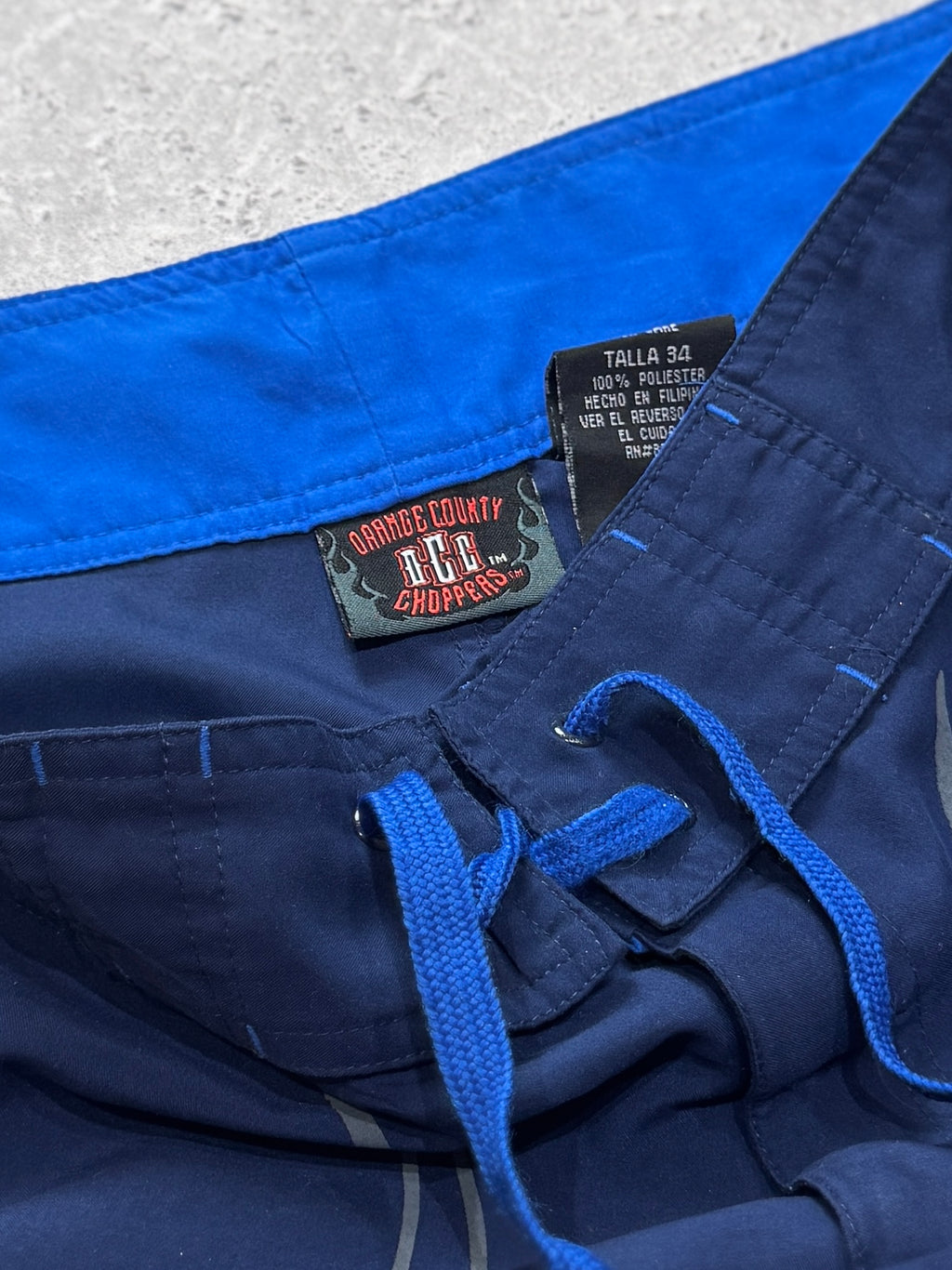 Vintage Y2K Orange County Choppers Flame Boardshorts (34")