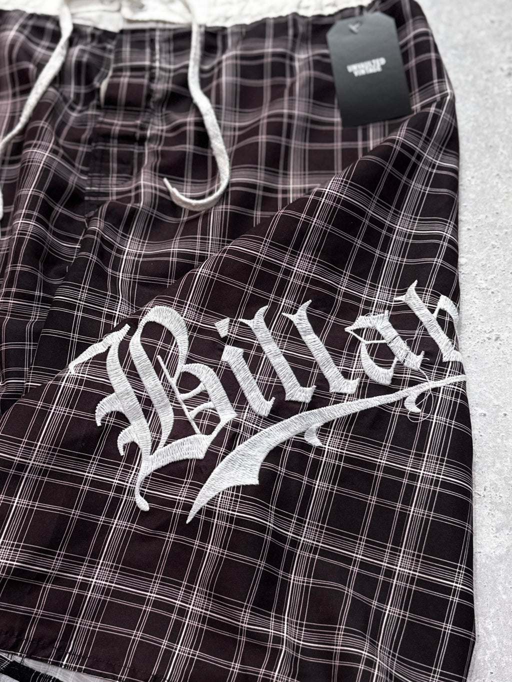 Vintage Y2K Billabong Plaid Boardshorts (34")