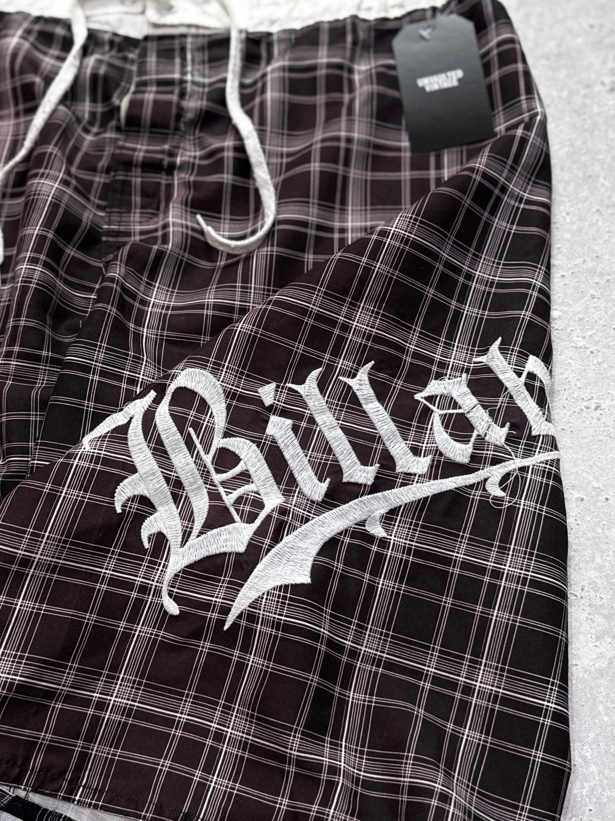 Vintage Y2K Billabong Plaid Boardshorts (34")