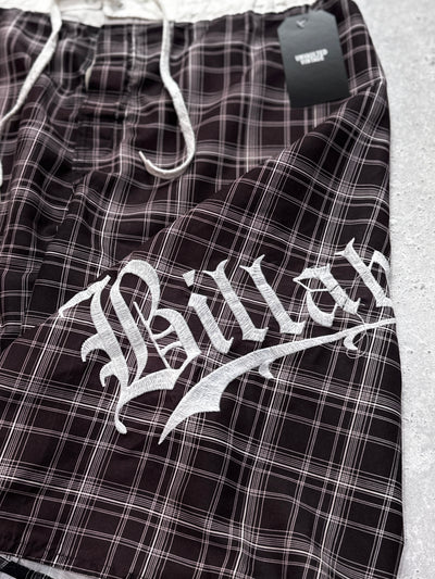 Vintage Y2K Billabong Plaid Boardshorts (34")